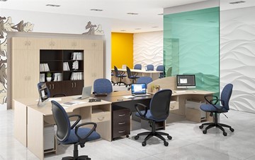 Набор мебели в офис SIMPLE с эргономичными столами, тумбами, шкафами в Курске - предосмотр 5